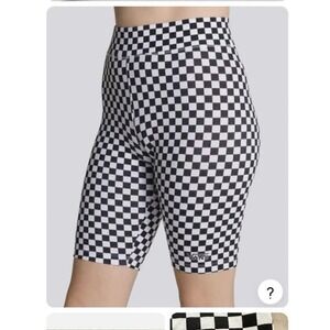 Vans checkered biker shorts